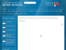 Tablet Screenshot of ccmusicschool.org